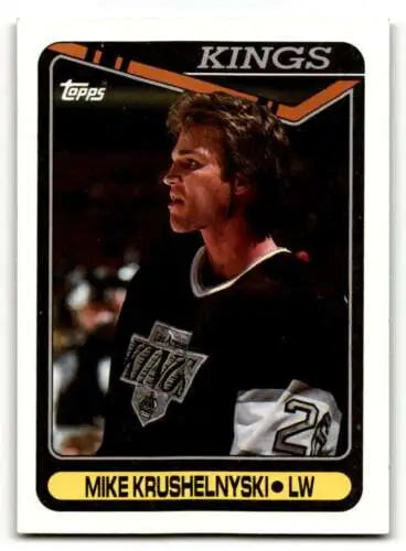 Mike Krushelnyski Los Angeles Kings hockey card, original gloss, 1990 Topps #167