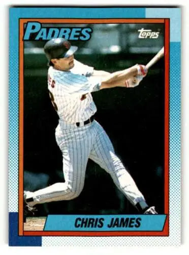 Baseball card featuring Chris James San Diego with original gloss in excellent condition