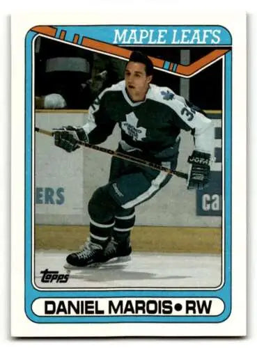 Daniel Marois Toronto Maple Leafs hockey card with original gloss from 1990 Topps