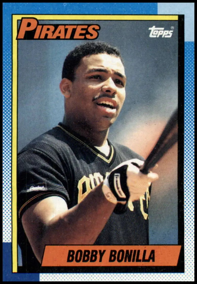 1990 Topps #273 Bobby Bonilla Baseball Card featuring a Pittsburgh Pirates player