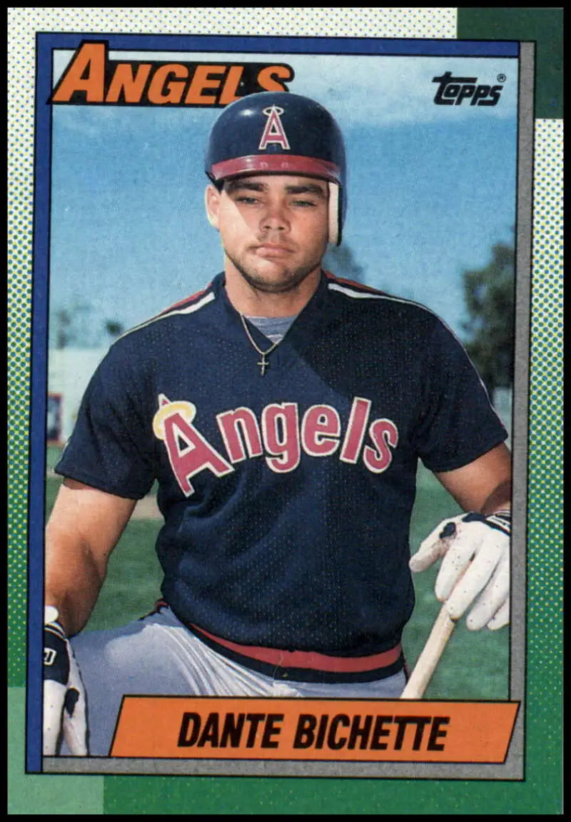 Dante Bichette California Angels baseball card in navy blue team jersey design