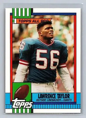 Lawrence Taylor 1990 Topps #52 trading card for sports card collectors