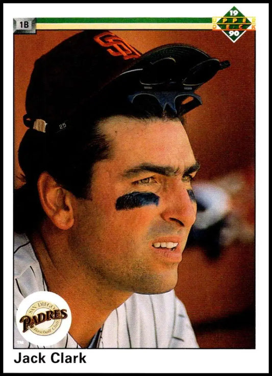 Jack Clark San Diego Padres baseball card, 1990 Upper Deck #342, NM-MT condition