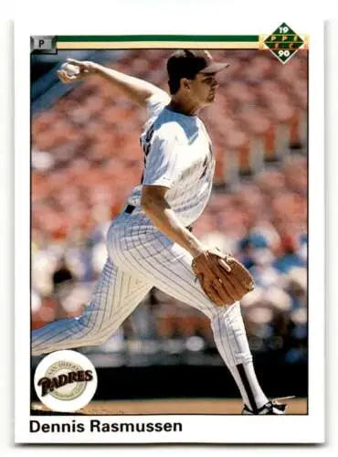 Dennis Rasmussen San Diego Padres baseball card with original gloss 1990 Upper Deck #594