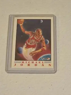 Michael Jordan basketball card from 1991-92 Fleer featuring Chicago Bulls star