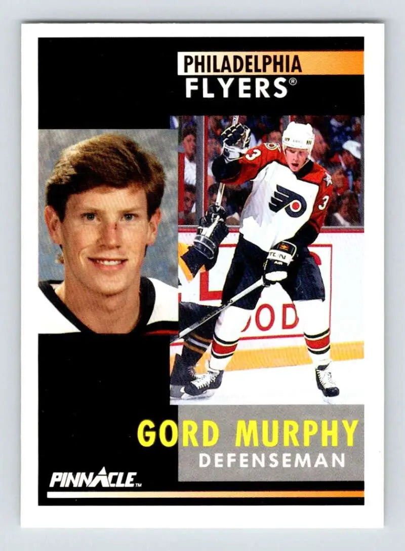 1991-92 Pinnacle Hockey Card of Gord Murphy, Philadelphia Flyers Defenseman