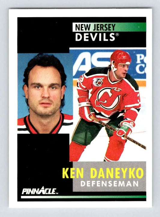 Ken Daneyko New Jersey Devils Hockey Card displaying portrait and action poses