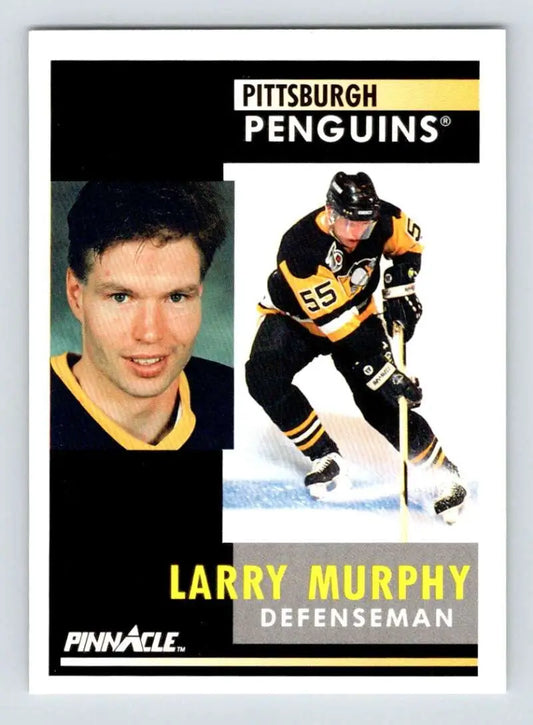 Larry Murphy Pittsburgh Penguins hockey card in portrait and action poses