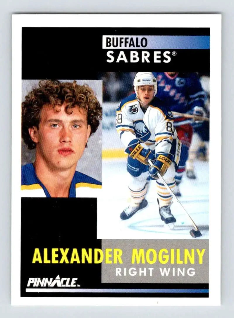 Alexander Mogilny Buffalo Sabres hockey card in white and blue uniform design