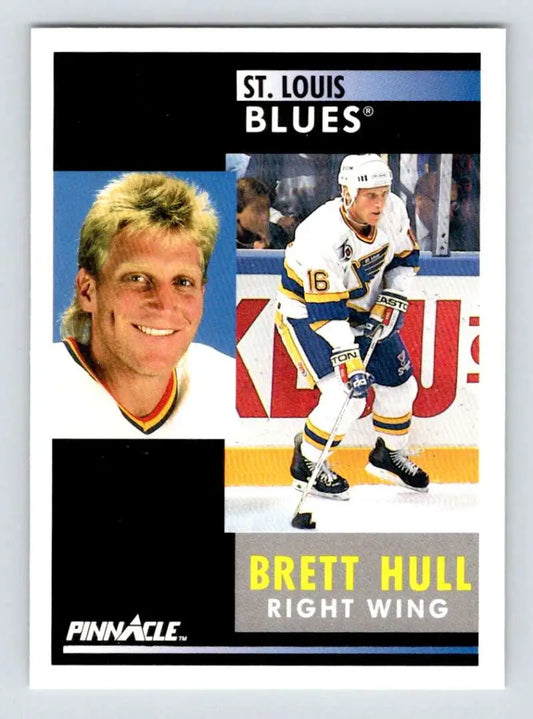 Brett Hull St. Louis Blues Hockey Trading Card 1991-92 Pinnacle #200 NM-MT