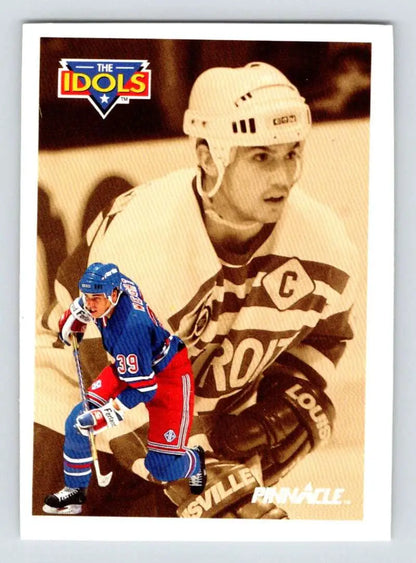 Hockey trading card featuring Steve Yzerman and Doug Weight in New York Rangers uniforms