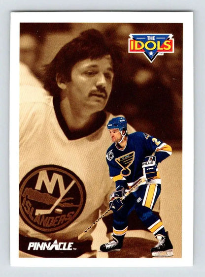 Hockey trading card featuring Rick Zombo and Glenn Resch from the St. Louis Blues