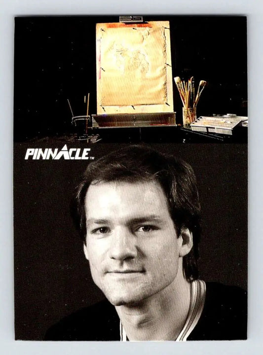 Pinnacle trading card featuring Rick Zombo of the St. Louis Blues against a dark background