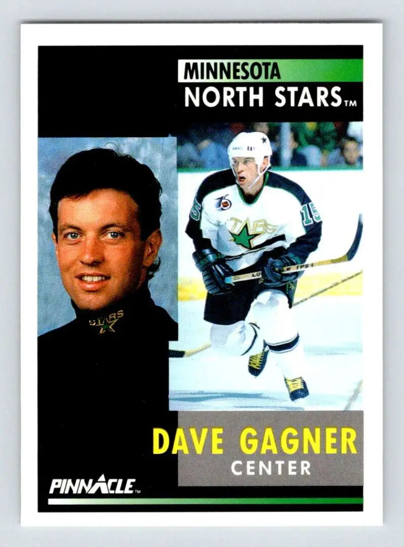 1991-92 Pinnacle #71 Dave Gagner Minnesota North Stars hockey trading card collectible