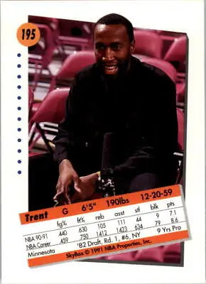 Trent Tucker 1991-92 SkyBox Knicks Basketball Card NM-MT for collectors and fans