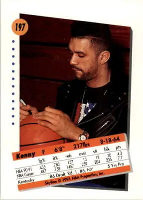 Kenny Walker 1991-92 SkyBox #197 New York Knicks Basketball Card NM-MT