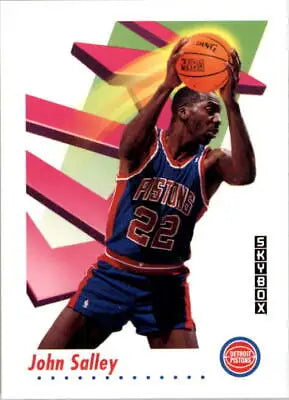 John Salley 1991-92 SkyBox #87 Basketball Card Detroit Pistons NBA Sports NM-MT