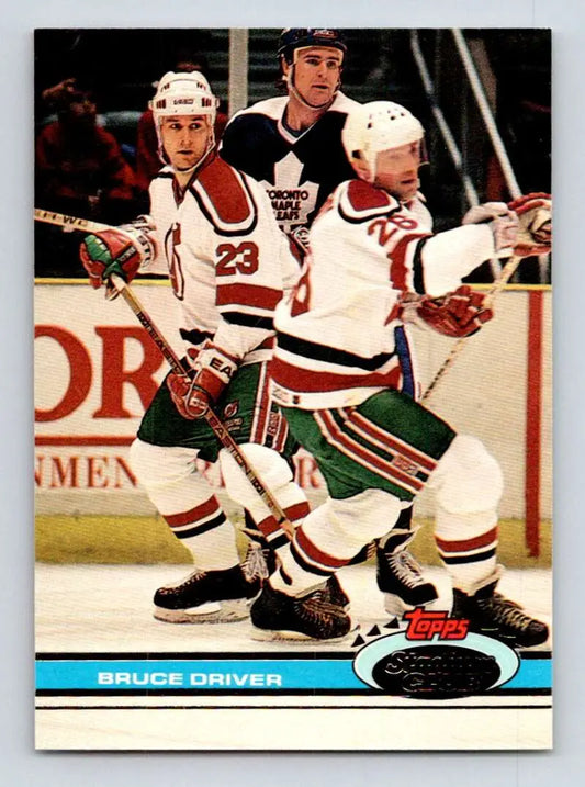 1991-92 Topps Stadium Club #122 Bruce Driver New Jersey Devils Hockey Card in NM-MT condition