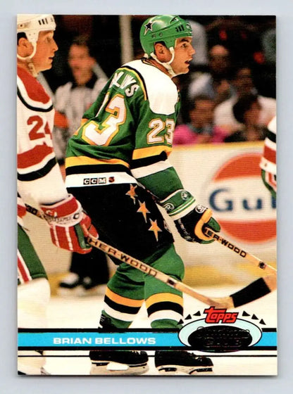 Hockey trading card of Brian Bellows, Minnesota North Stars, Topps Stadium Club