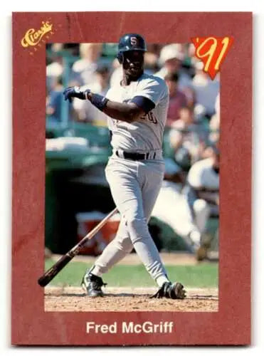 1991 Classic II T46 Fred McGriff San Diego Padres baseball card original gloss