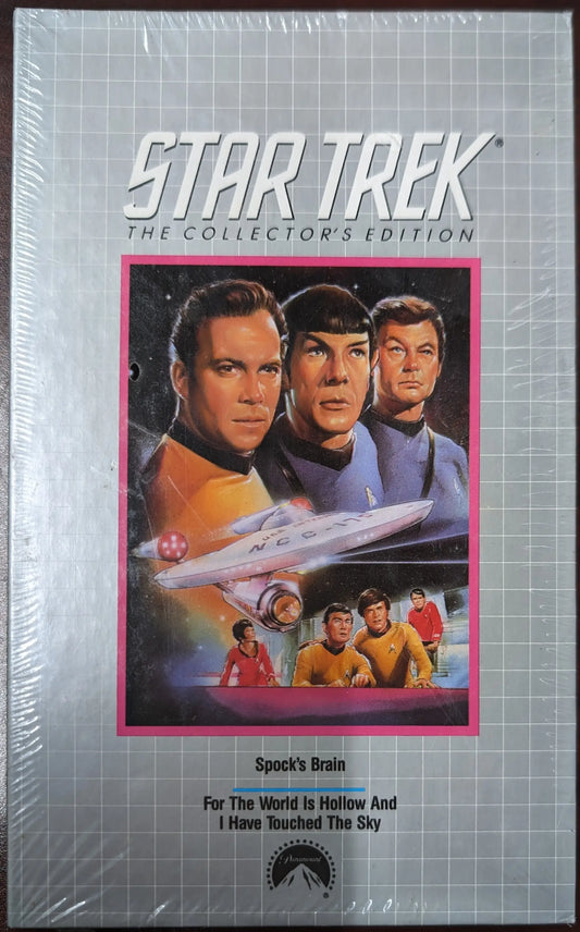 VHS tape of Star Trek featuring classic characters from the original series