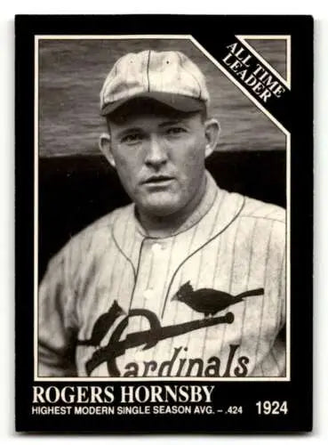 1991 Conlon Collection TSN Rogers Hornsby baseball card with original gloss finish