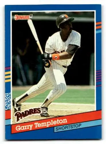 Garry Templeton San Diego Padres baseball card 1991 Donruss original gloss collectible