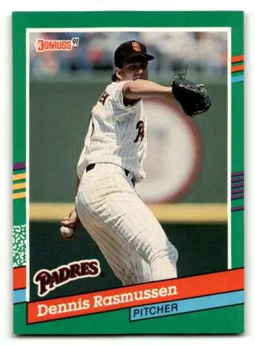 Dennis Rasmussen San Diego Padres baseball card from 1991 Donruss original gloss