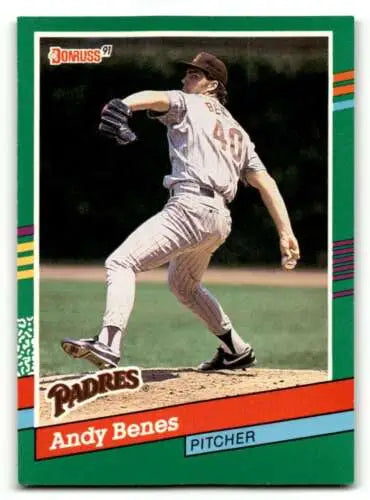 Andy Benes San Diego Padres baseball card with original gloss in excellent condition