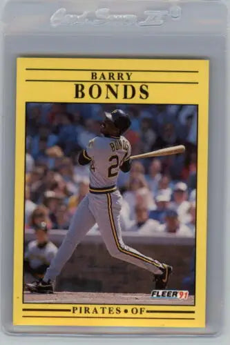 Barry Bonds baseball card 1991 Fleer #33 original gloss NM-MT for collectors