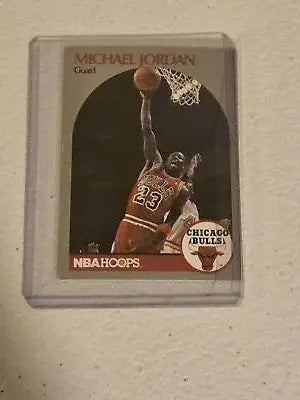 1991 Hoops 100 Superstars Michael Jordan trading card showcasing Chicago Bulls legend