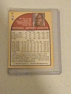 Michael Jordan basketball card from 1991 Hoops featuring the Chicago Bulls superstar