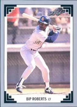 Baseball card of Seattle Mariners player in white uniform, San Diego Padres collectible