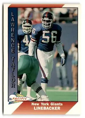 Lawrence Taylor 1991 Pacific #356 trading card showcasing the football legend