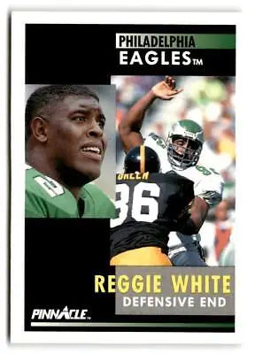 Reggie White football card from 1991 Pinnacle #190 trading cards collection