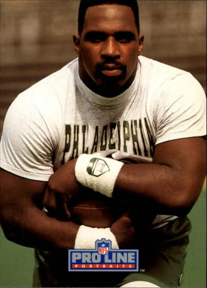 Keith Byars in white Philadelphia Eagles shirt with crossed arms for Pro Line Portraits