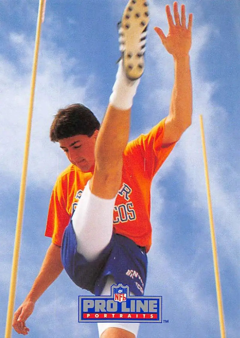 David Treadwell NFL Pro Line Portraits trading card in orange and blue athletic wear