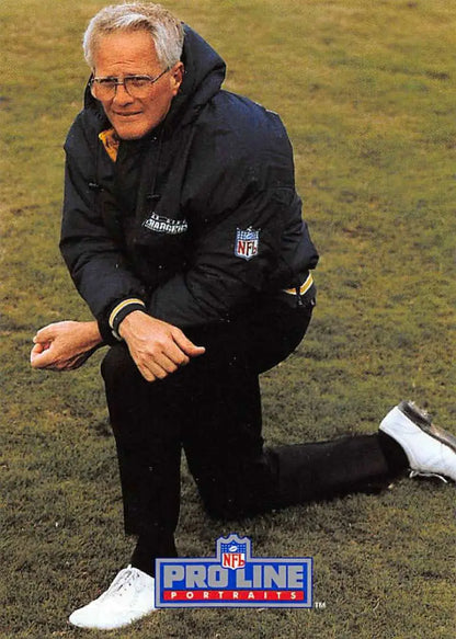 Dan Henning kneeling on grass in black jacket, featured in Pro Line Portraits card