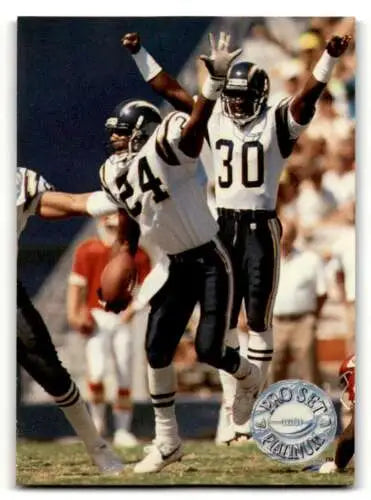 1991 Pro Set Platinum #306 Stanley Richard San Diego Chargers Football Trading Card Original Gloss