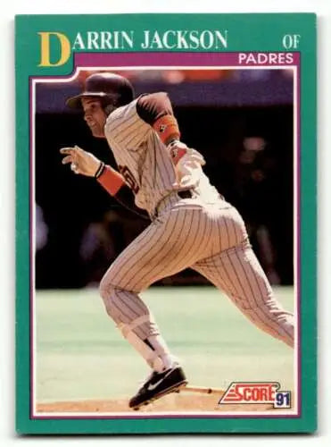 Darrin Jackson baseball card featuring original gloss for San Diego Padres collectors