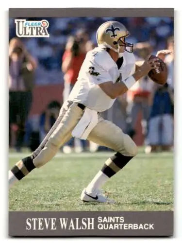 1991 Ultra #213 Steve Walsh New Orleans Saints football card with original gloss