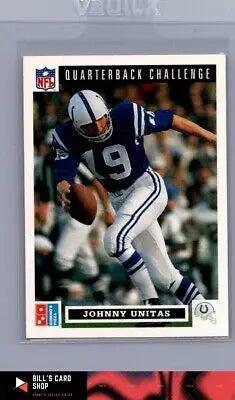 Johnny Unitas football card from 1991 Upper Deck Domino’s The Quarterbacks #46