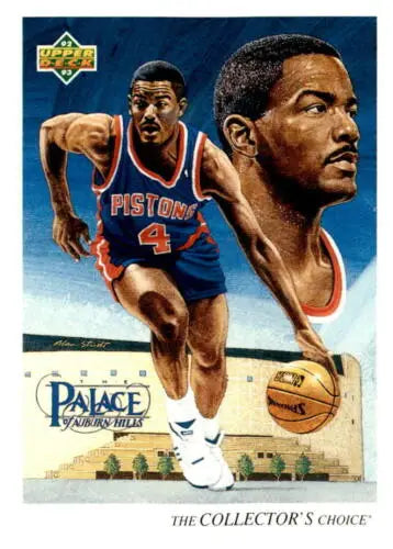 1992-93 Upper Deck #53 Joe Dumars NM-MT Pistons basketball trading card original gloss