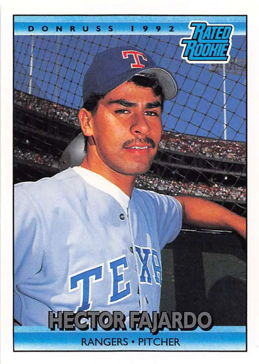 1992 Donruss Hector Fajardo Texas Rangers Baseball Card NM-MT Rookie Card