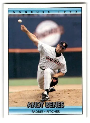 1992 Donruss #524 Andy Benes baseball card, original gloss, mint Padres condition