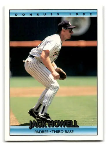 Jack Howell baseball card featuring original gloss, 1992 Donruss #646 Mint Padres