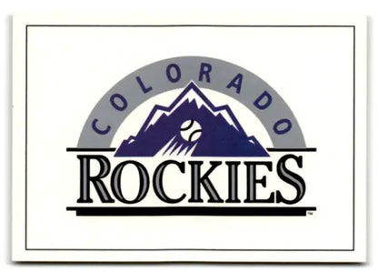 Colorado Rockies logo on 1992 Donruss Bonus Cards BC7 original gloss version