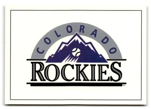 Colorado Rockies logo on 1992 Donruss Bonus Cards BC7 original gloss version