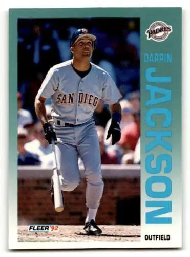 1992 Fleer #609 Darrin Jackson San Diego Padres baseball card with original gloss