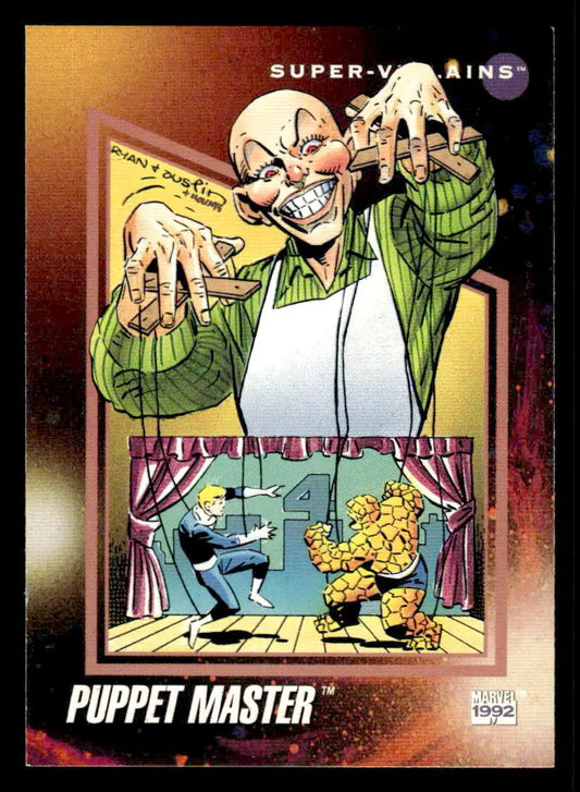 Puppet Master trading card from 1992 Impel Marvel Universe #107 collectible series